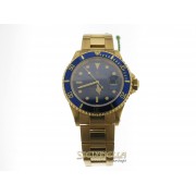 Rolex Submariner Date 40mm ref. 16618 Oyster oro giallo 18kt blu